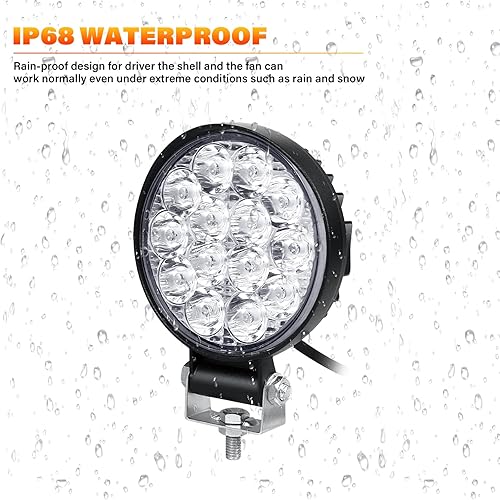 Miniatura 8 de Willpower 4 unidades de 3.2 pulgadas 42 W mini luz de trabajo LED ultra fina haz LED Pods Offroad luces de conducción 12V 24V Lámparas antiniebla