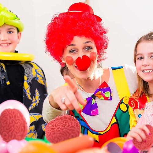 Miniatura 5 de Zhanmai 6 bolas de estrés cerebral para Halloween, juguete divertido de Halloween, bola roja en forma de cerebro para adolescentes y adultos, mejora