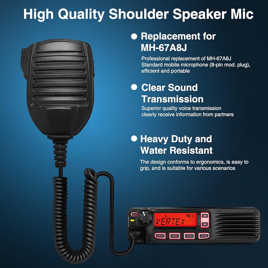 Amazon.com: MH-67A8J Handheld Speaker Microphone 8 Pin Mic