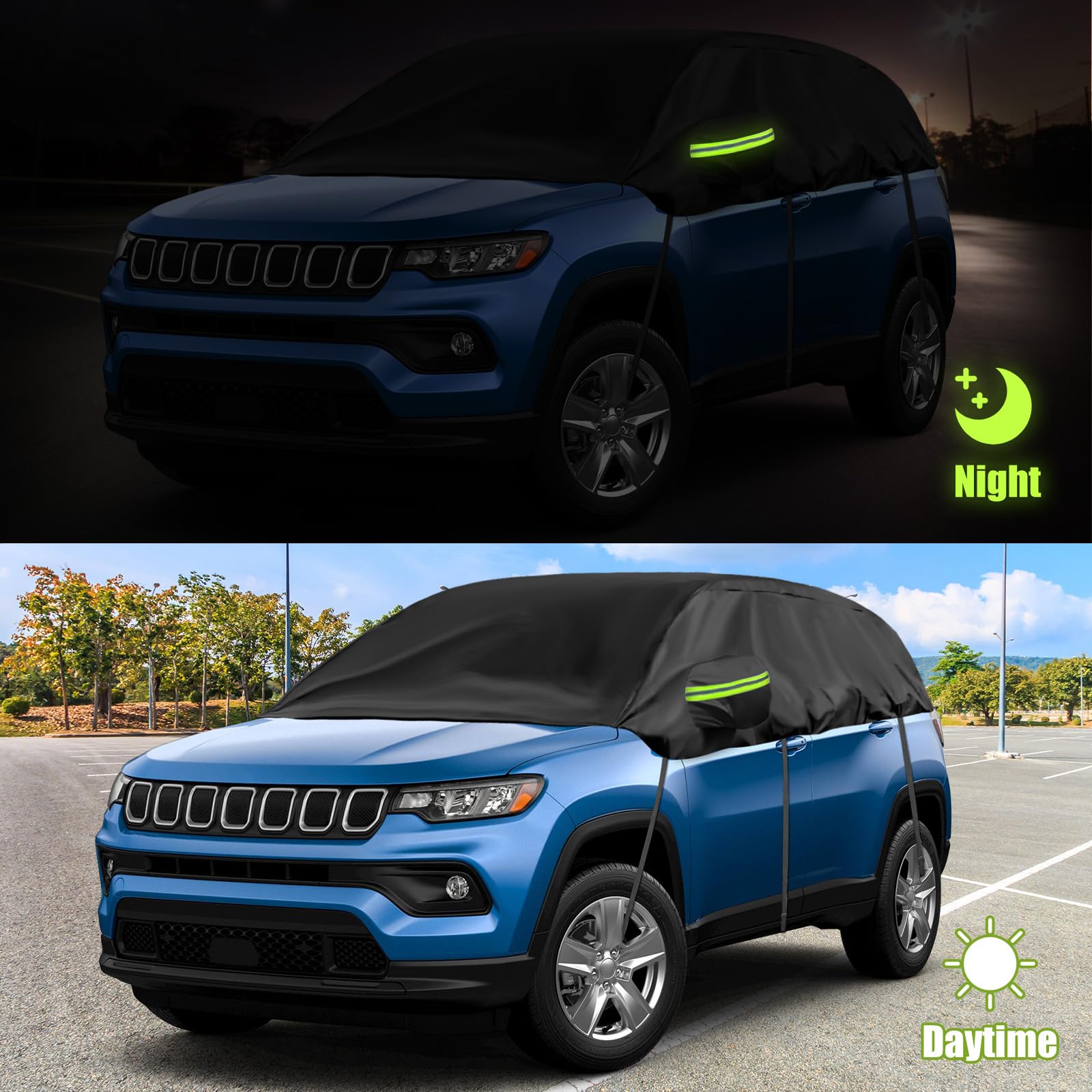 Autohoezen JEEP COMPASS: binnen, buiten