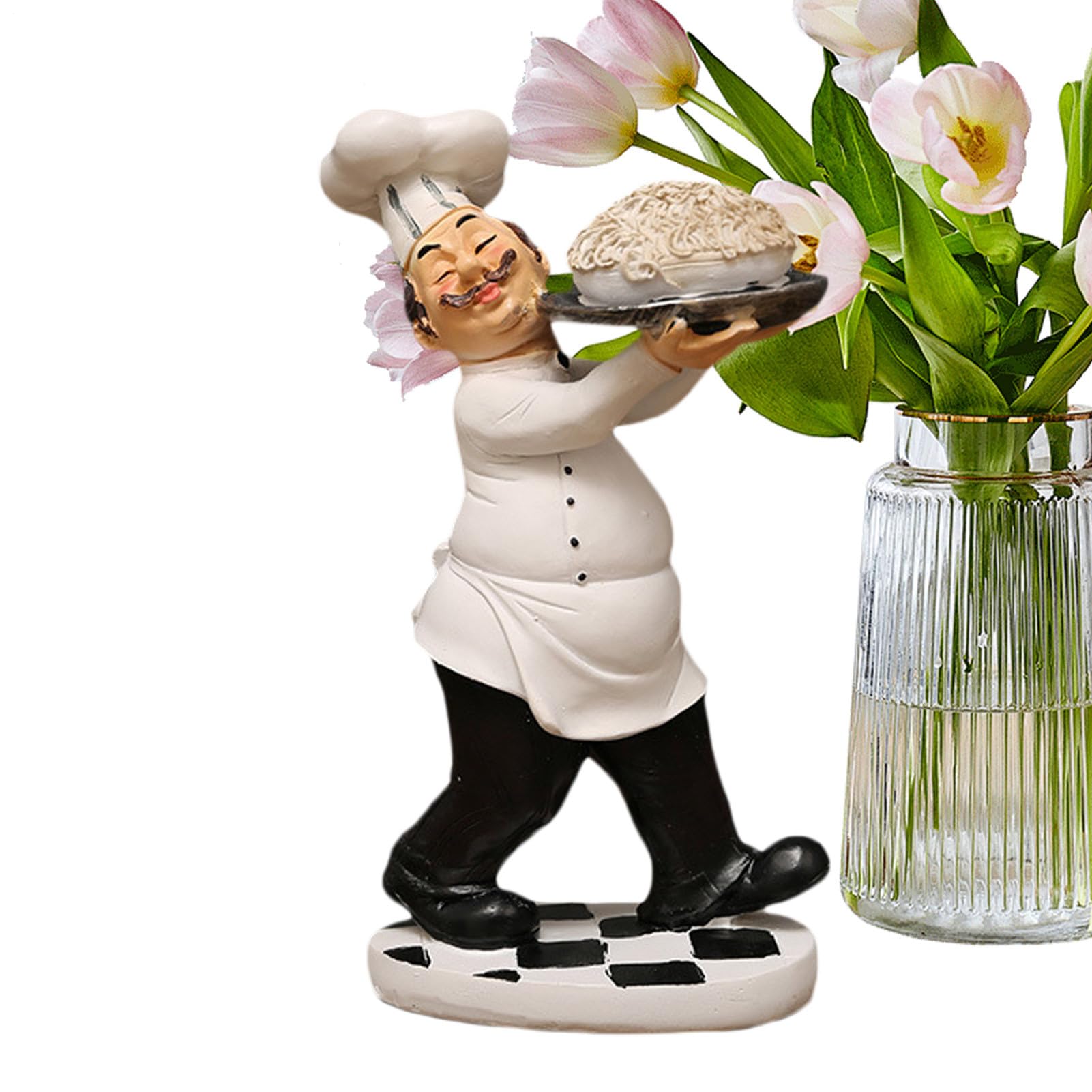 Figurines de chef pour cuisine statue décorative en résine et centres de table