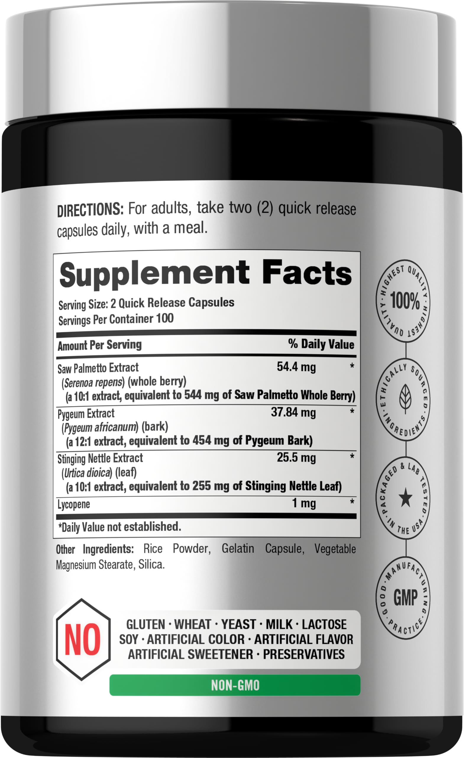 Horbaach Prostate Supplement for Men | 200 Capsules — Amazon image 2