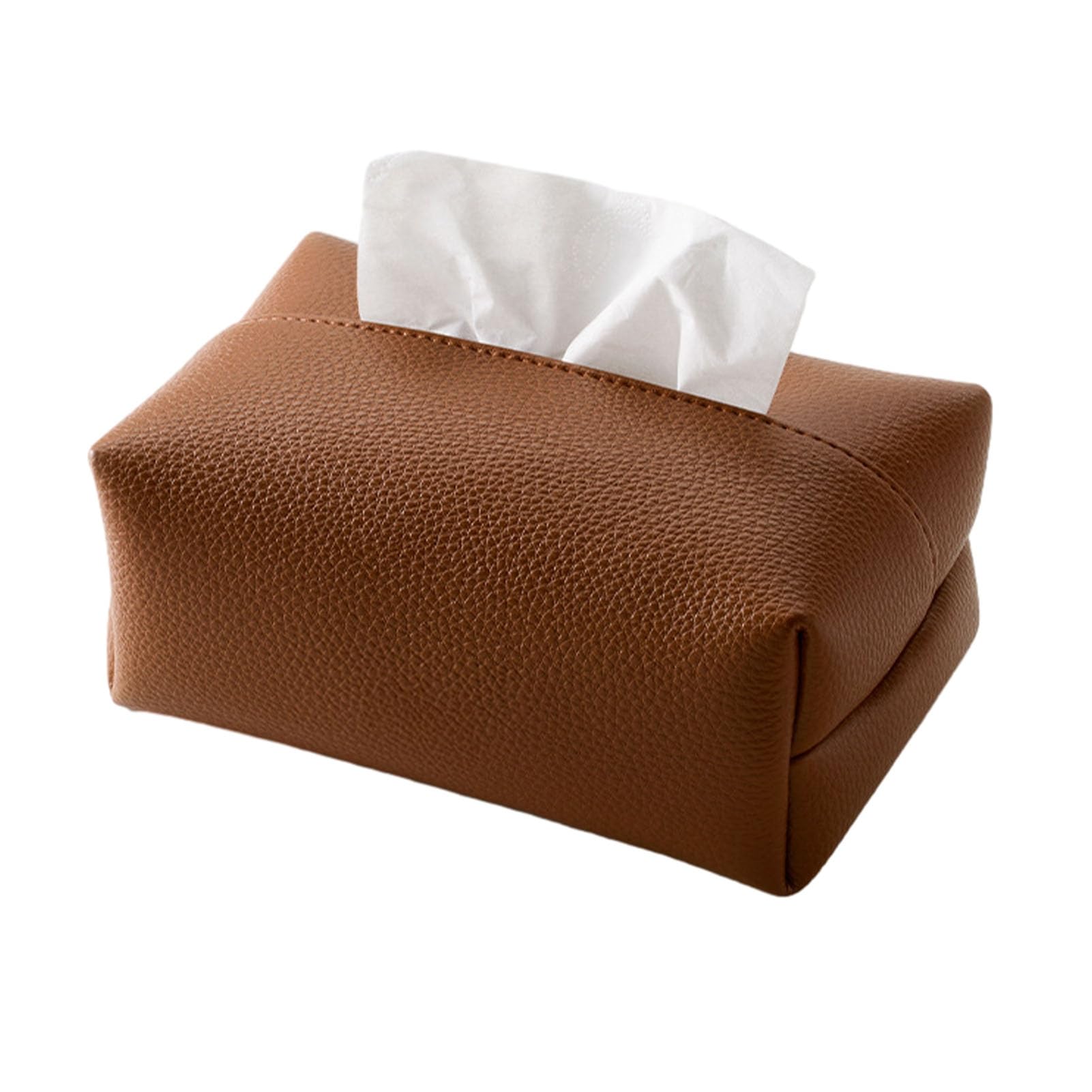 PU Leather Tissue Box Multi-Purpose Desktop Organizer Durable Compact Foldable Napkin Dispenser for Desk And Office Home Bathroom Kitchen Bedroom Dormitory Storage Solution [object Object]