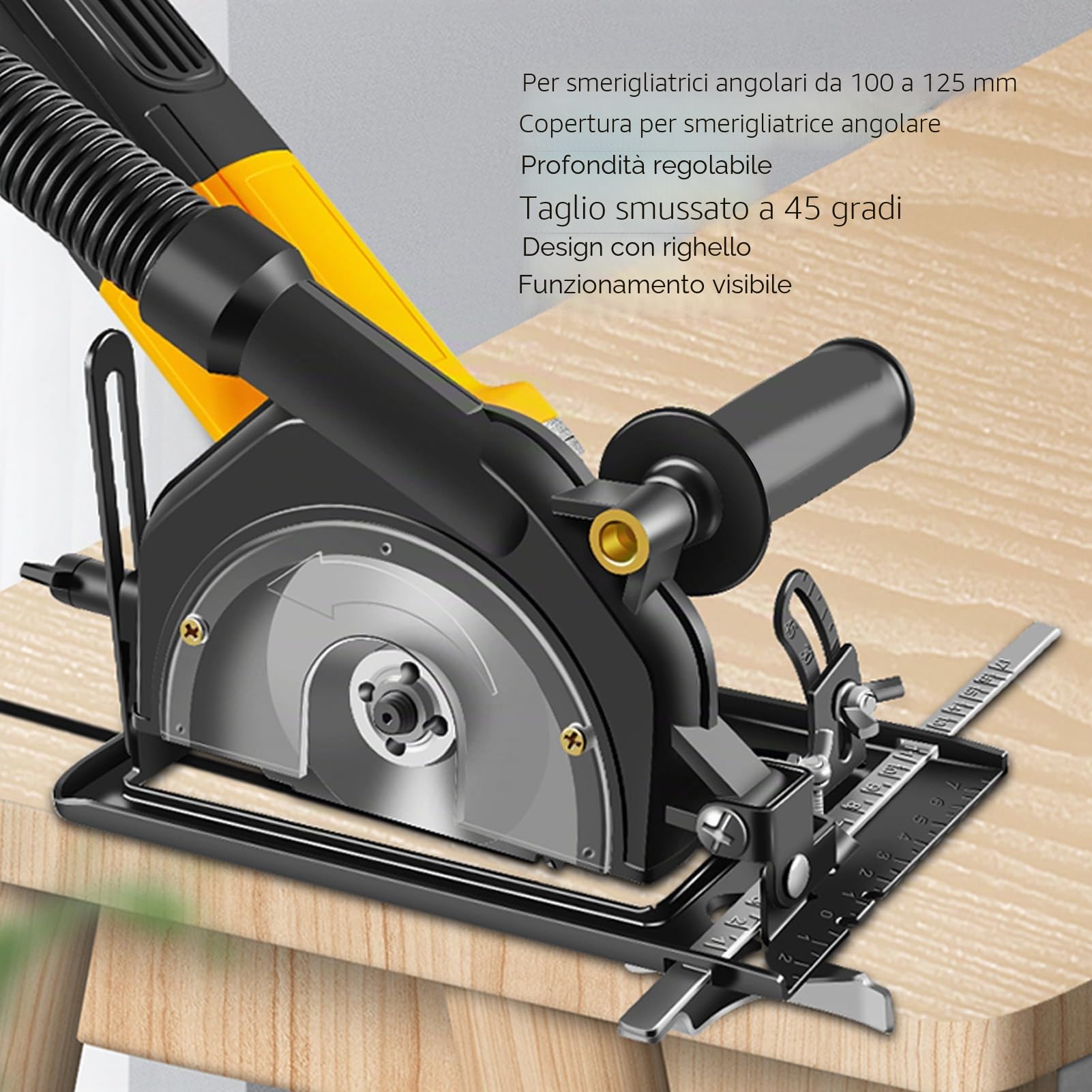 Supporto per Smerigliatrice Angolare, Staffa di Supporto per Smerigliatrice Angolare Regolabile a 45°,Accessori per Smerigliatrice Angolare per Smerigliatrice Angolare da