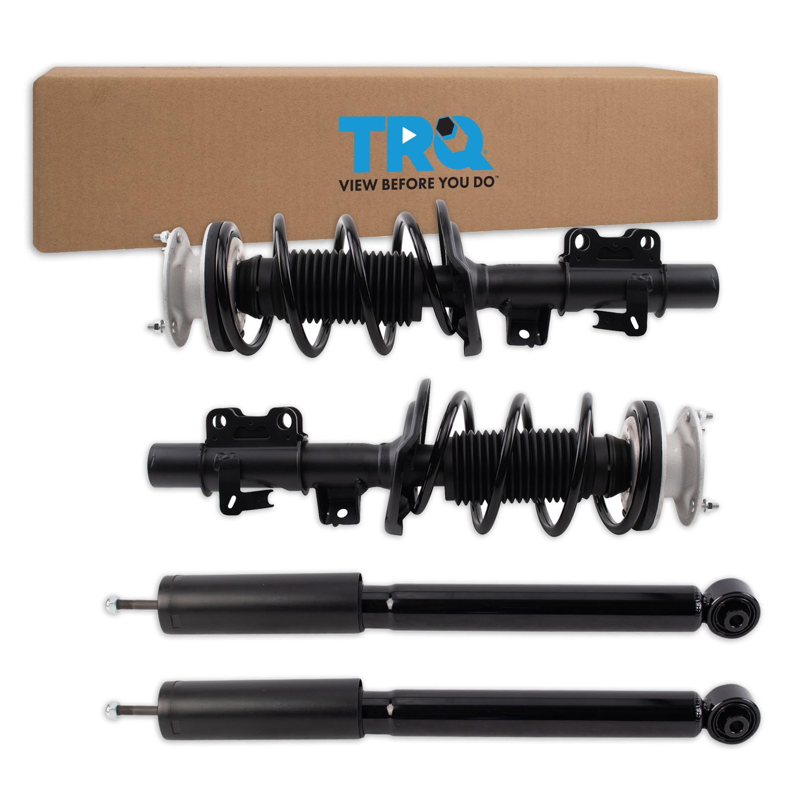 TRQ Front and Rear Complete Strut Assembly &amp; Shock Absorber Kit Complete