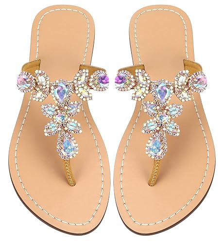 rhinestone sandals amazon