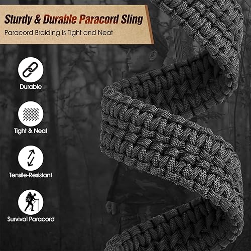 Miniatura 3 de VVAAGG Two-Point Rifle Sling with Swivels, Non-Slip Gun Sling with Adjustable Length Strap