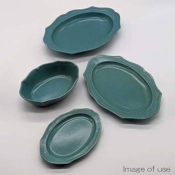 フラアンティーク　お皿　陶器 美濃焼 ヨーロッパアンティーク調オーバル皿［日本製］ ＜S／M