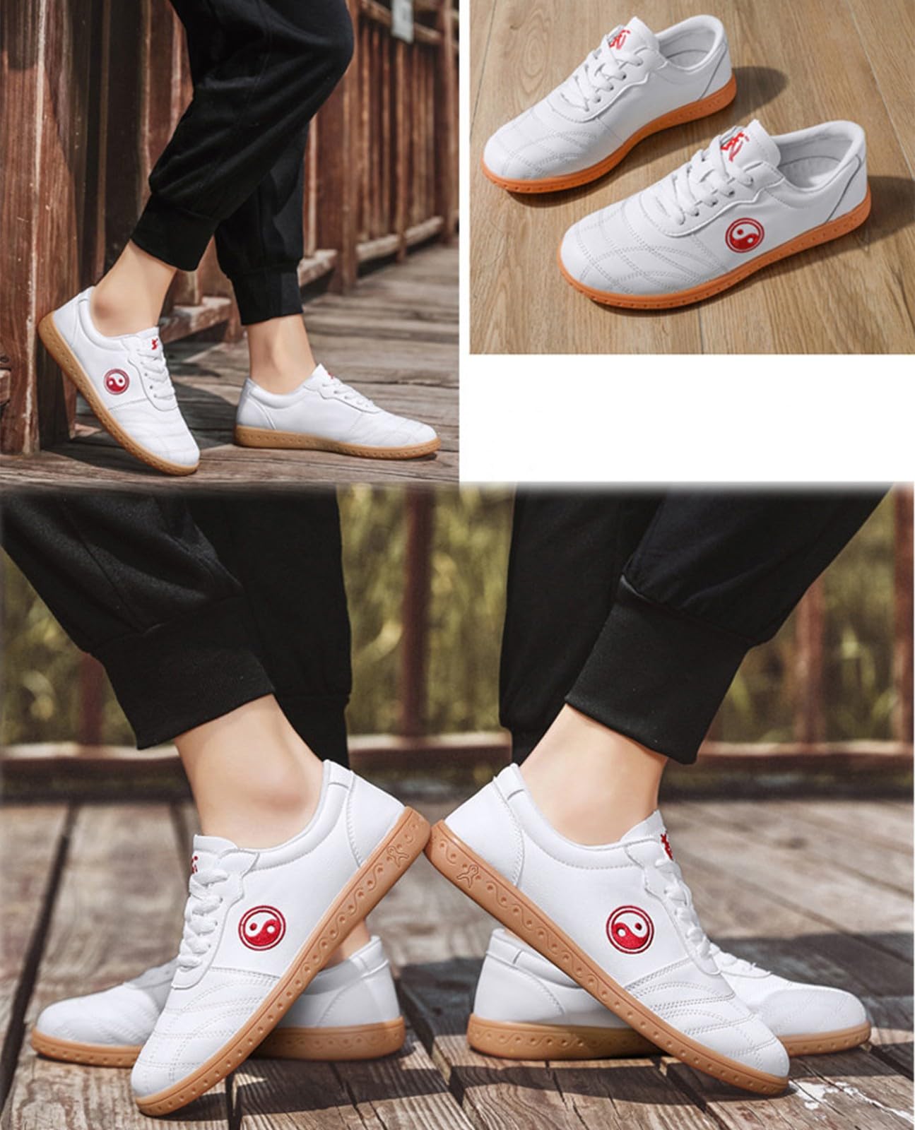 FUELIX Scarpe Tai Chi Wu Shu Kung Fu Traspirante Antiscivolo Sport Palestra Sneaker Taekwondo Karate Leggere