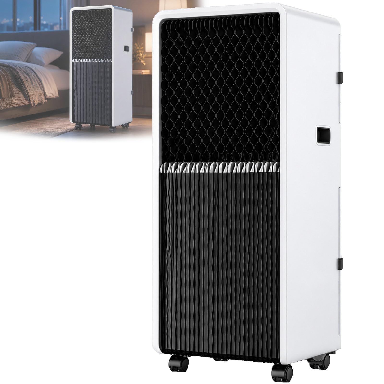 Portable Air Conditioner 12000 BTU, 3-in-1 Unit for Rooms up to 215 Sq. Ft