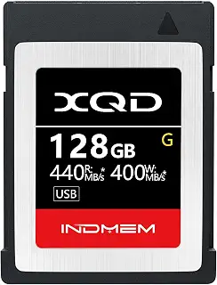 INDMEM XQDメモリーカード 128GB 書き込み速度400MB/s 読み出し速度440MB/s