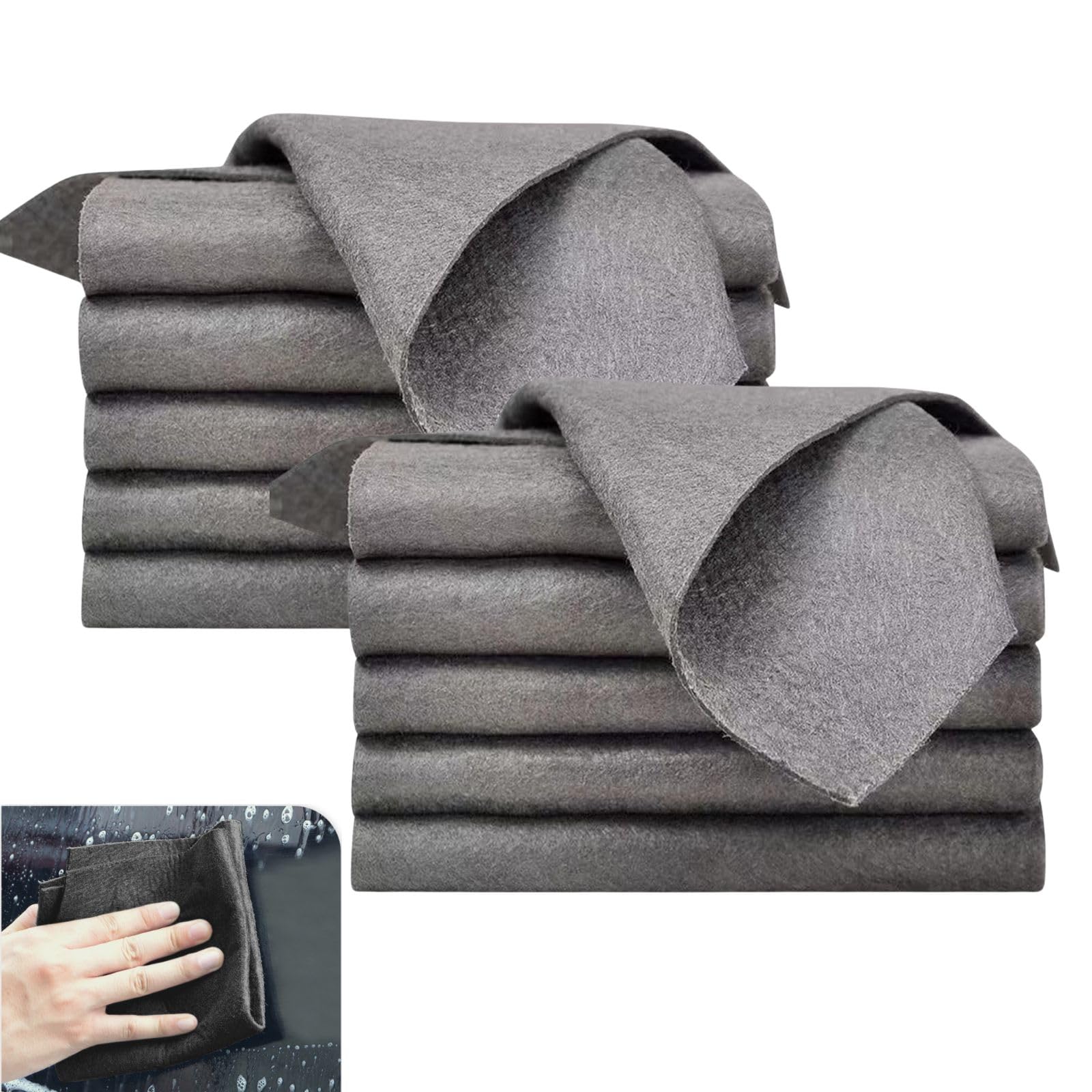 10PCS Thickened Magic Cleaning Cloth Microfiber Cloth Reusable Lint Free Machine Washable Applicable to TV Car Window Cleaning