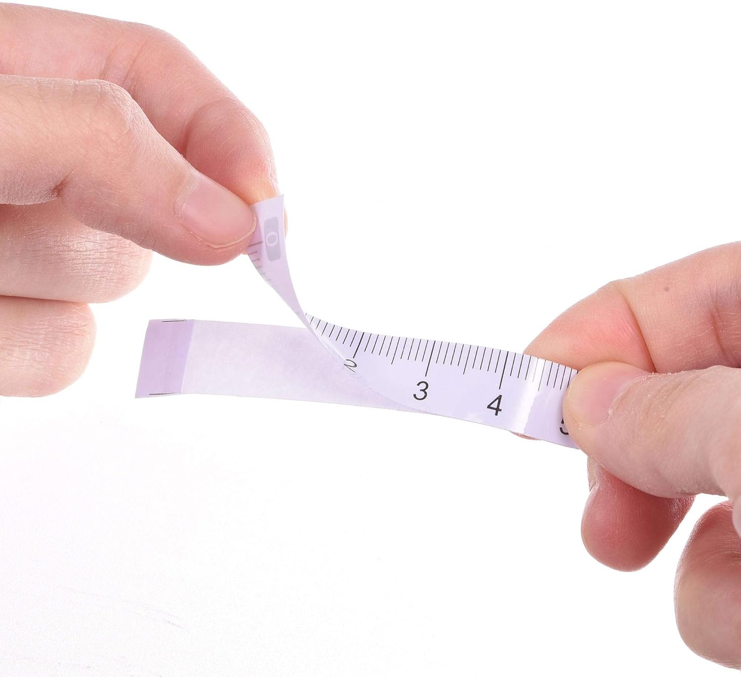 uxcell 10 Pcs Adhesive Backed Tape Measure 10cm Left to Right Read Measuring Tapes Stick on Workbench Ruler (White)