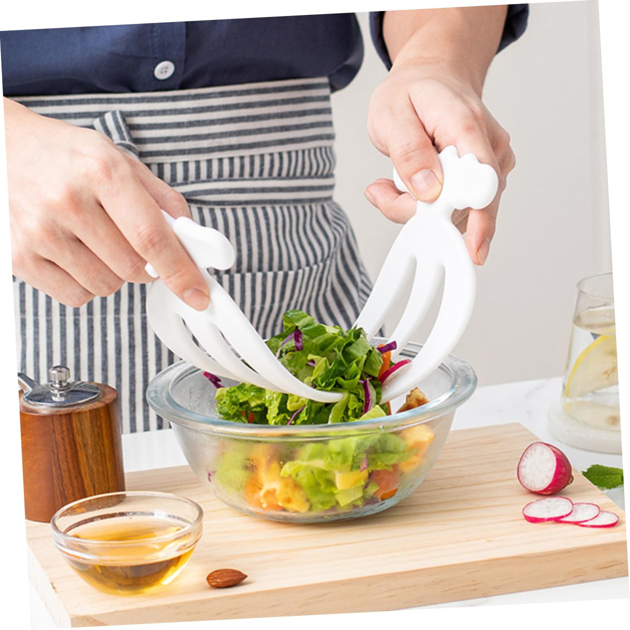 Amazon.co.jp: BRIGHTFUFU 4個プラスチック製 サラダクロー サービング