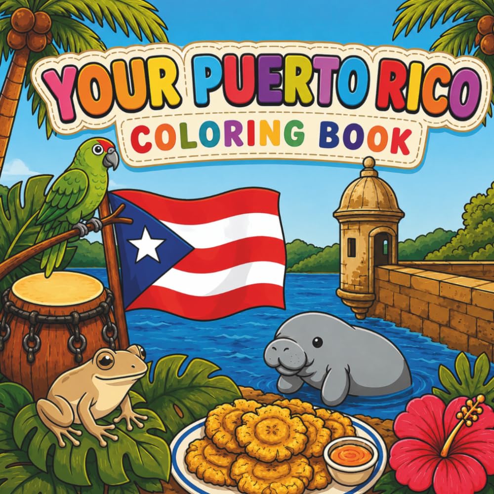 Your Puerto Rico: Color and Enjoy 45 Single-Sided Pages