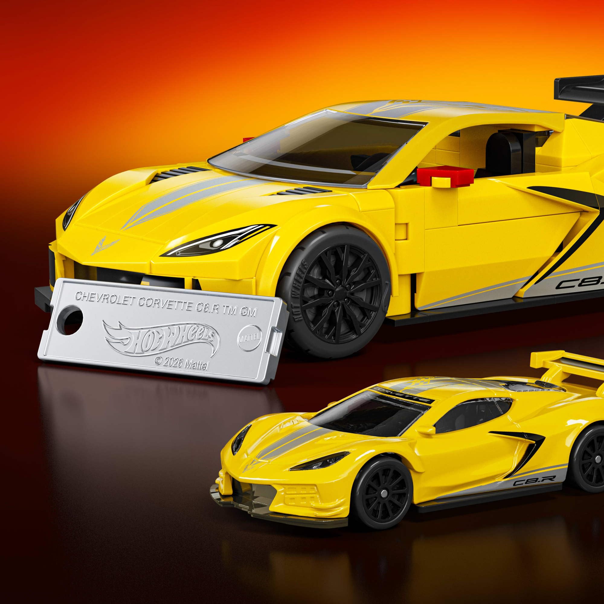 Mattel Brick Shop Hot Wheels Speed Series '20 Corvette C8.R