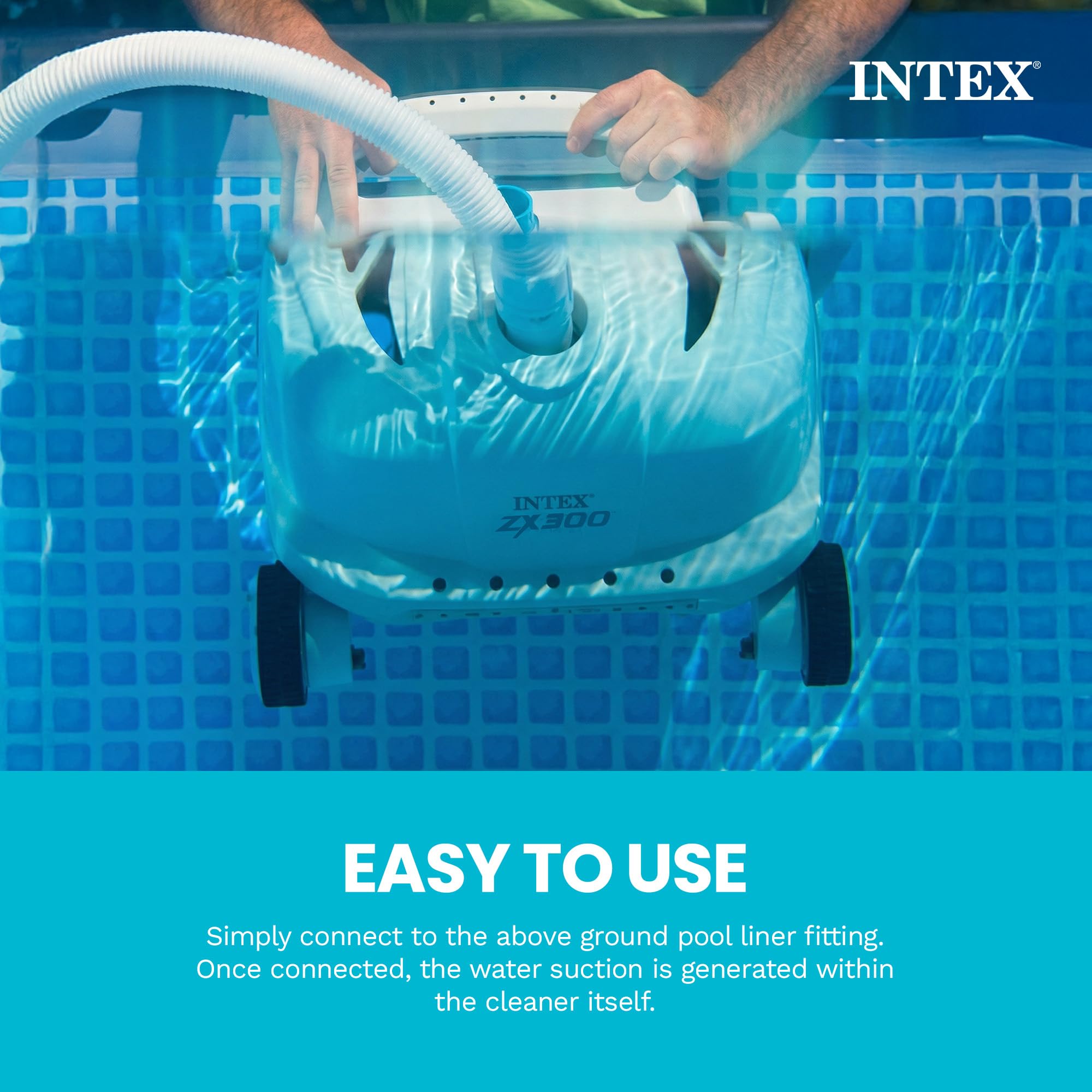 Intex 28005E ZX300 Deluxe automatyczny środek do czyszczenia basenu, szary