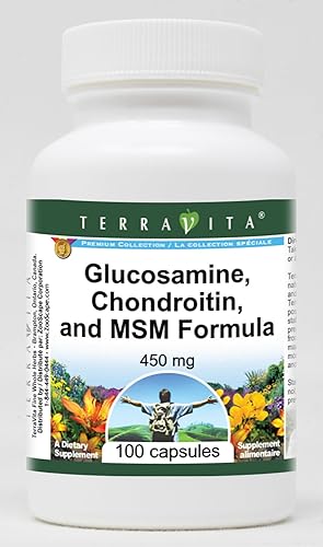 Fórmula de glucosamina, condroitina y MSM - 450 mg (100 cápsulas, ZIN 512094)
