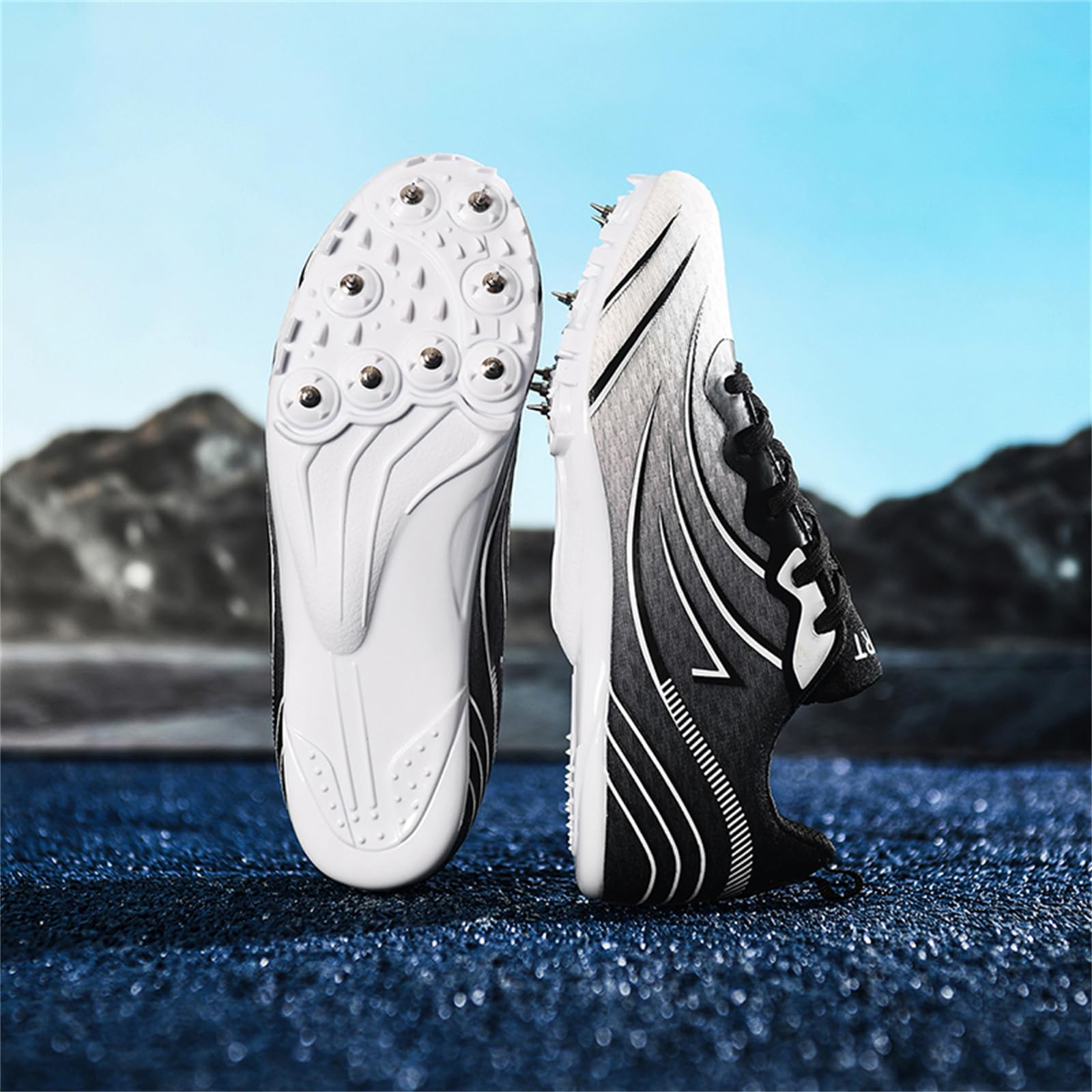 Zapatillas De Atletismo con Clavos para Mujer Zapatillas para Correr Carreras Saltos Atletismo