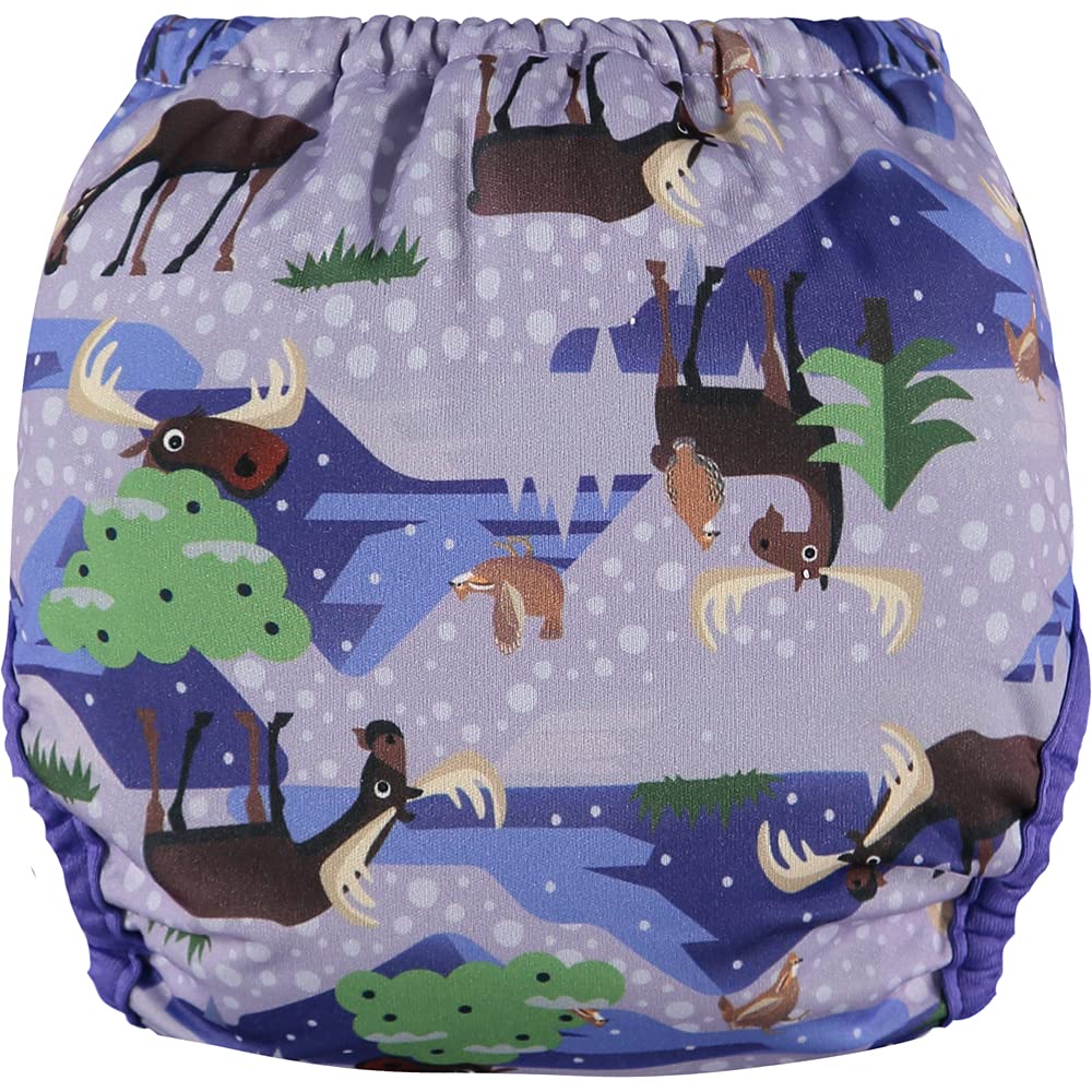 Close Pop-In Pañal de Tela Lavable Reutilizable Bambú talla Única Adaptable hasta 16kg, Unisex, Moose