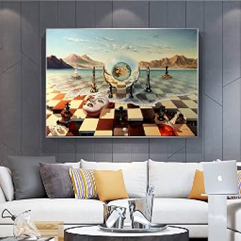 Canvas Schilderij Salvador Dali Surrealistisch - 60 x 90 cm