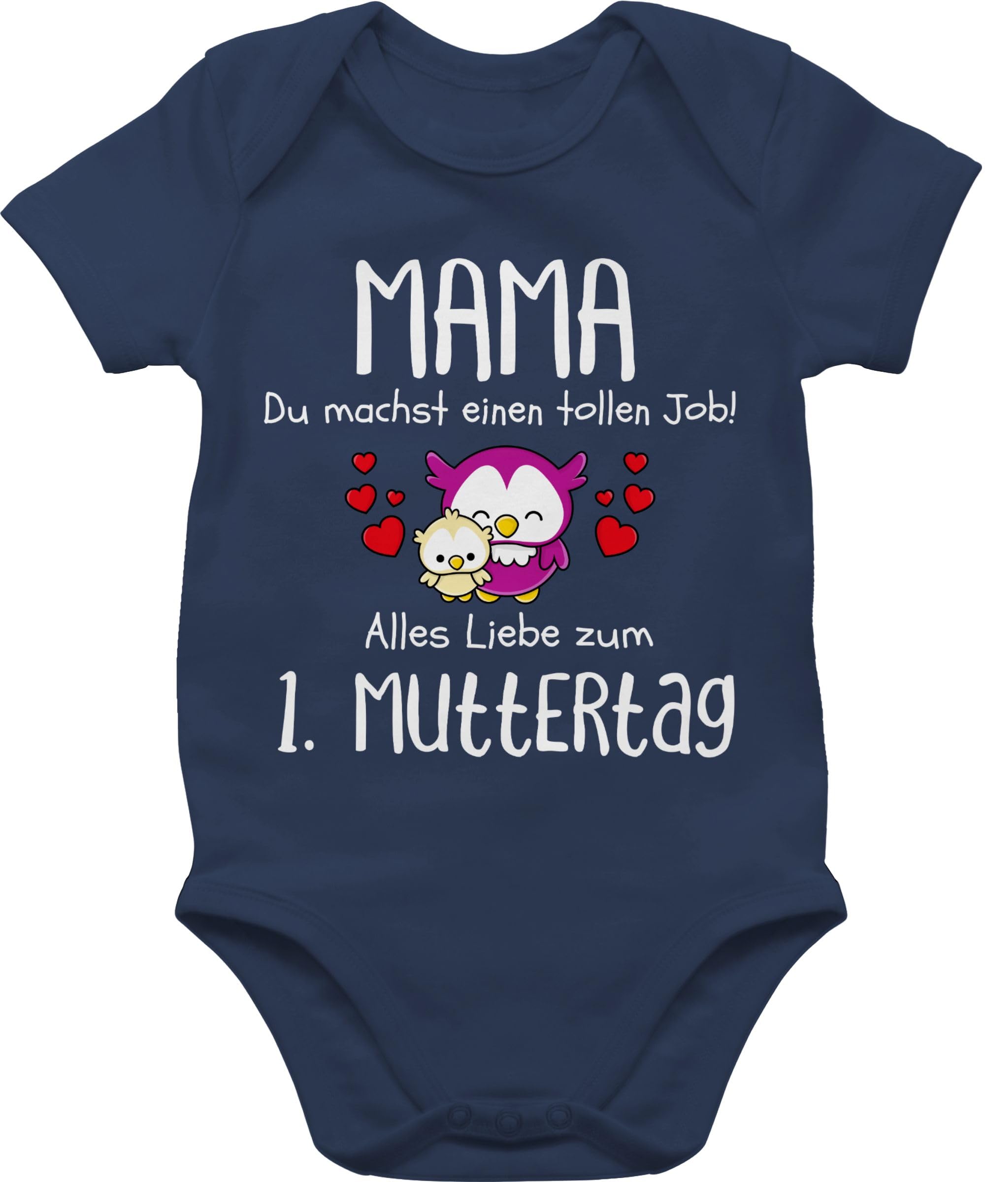 Shirtracer - Baby Body Kurzarm - 1. Muttertag I Mama du machst einen tollen Job