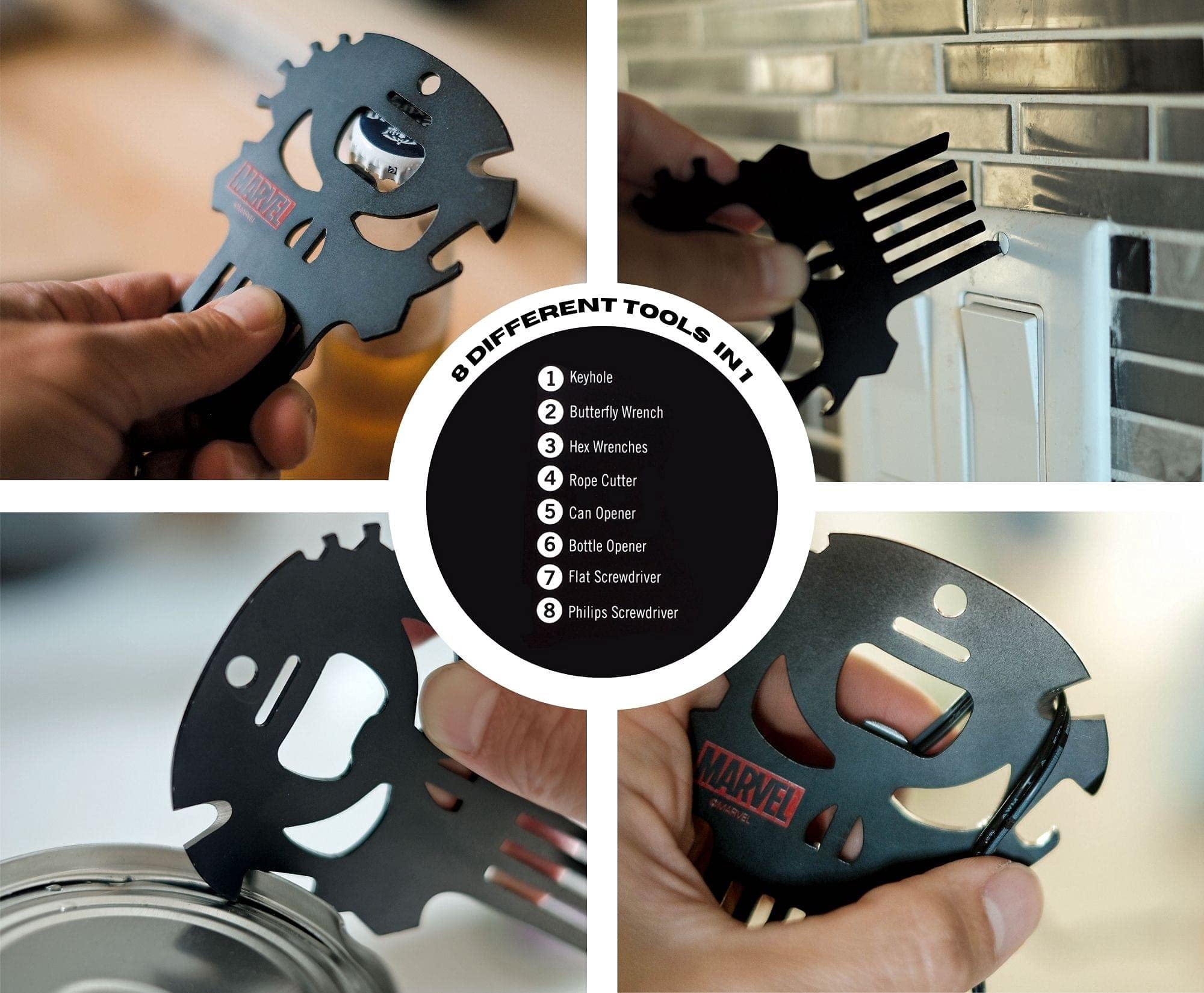 HIEEY Gadgets for Men, Dad Stocking Stuffers, 9 in 1 Multitool pen, cool tech gifts for men - LED Light, Touchscreen Stylus, Ruler, Level, Bottle Opener, Phillips Screwdriver, and Ballpoint Pen