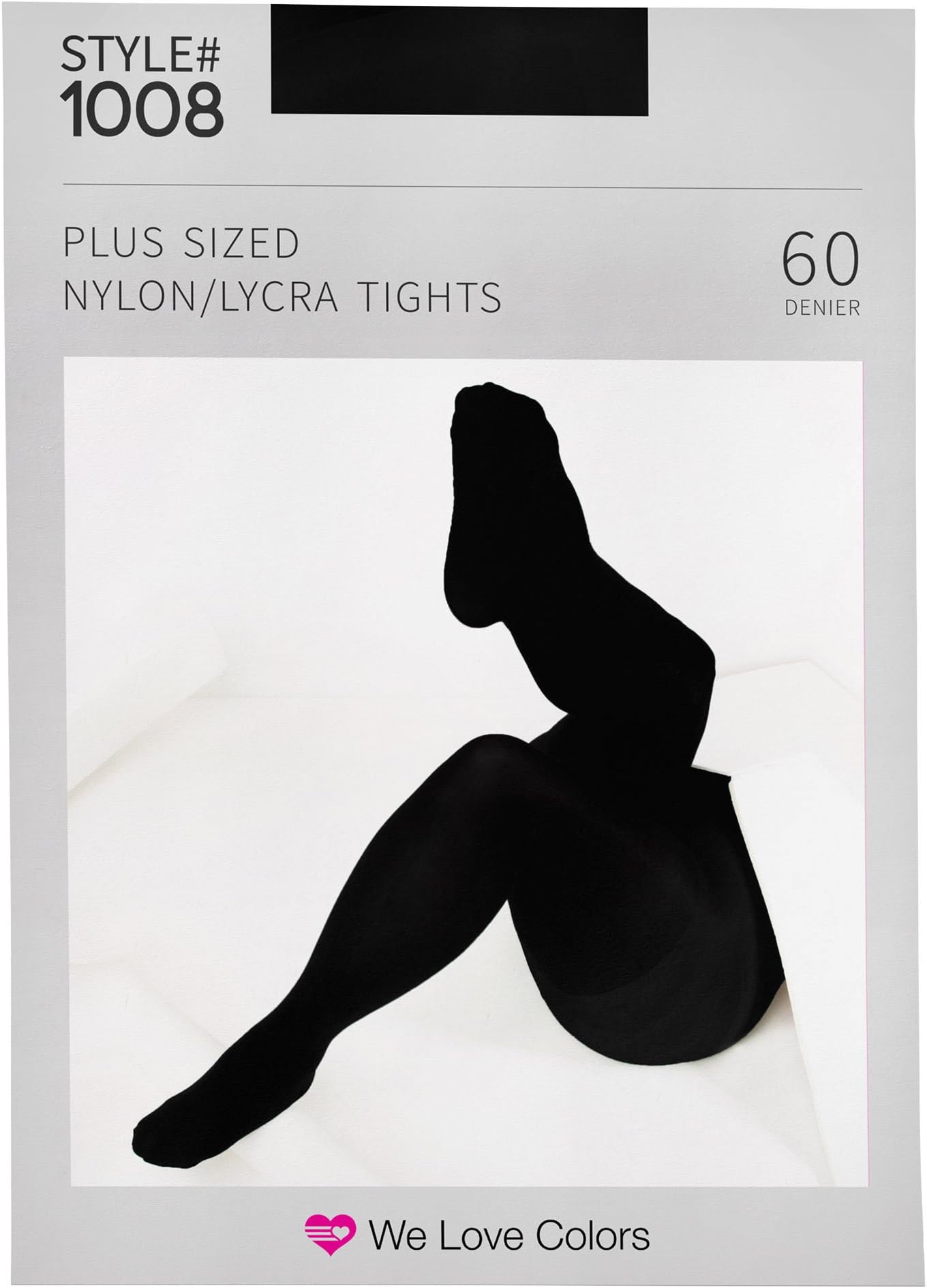 Plus Size Nylon/Lycra Tights - 20 Colors - 4 Sizes up to 375 lbs!