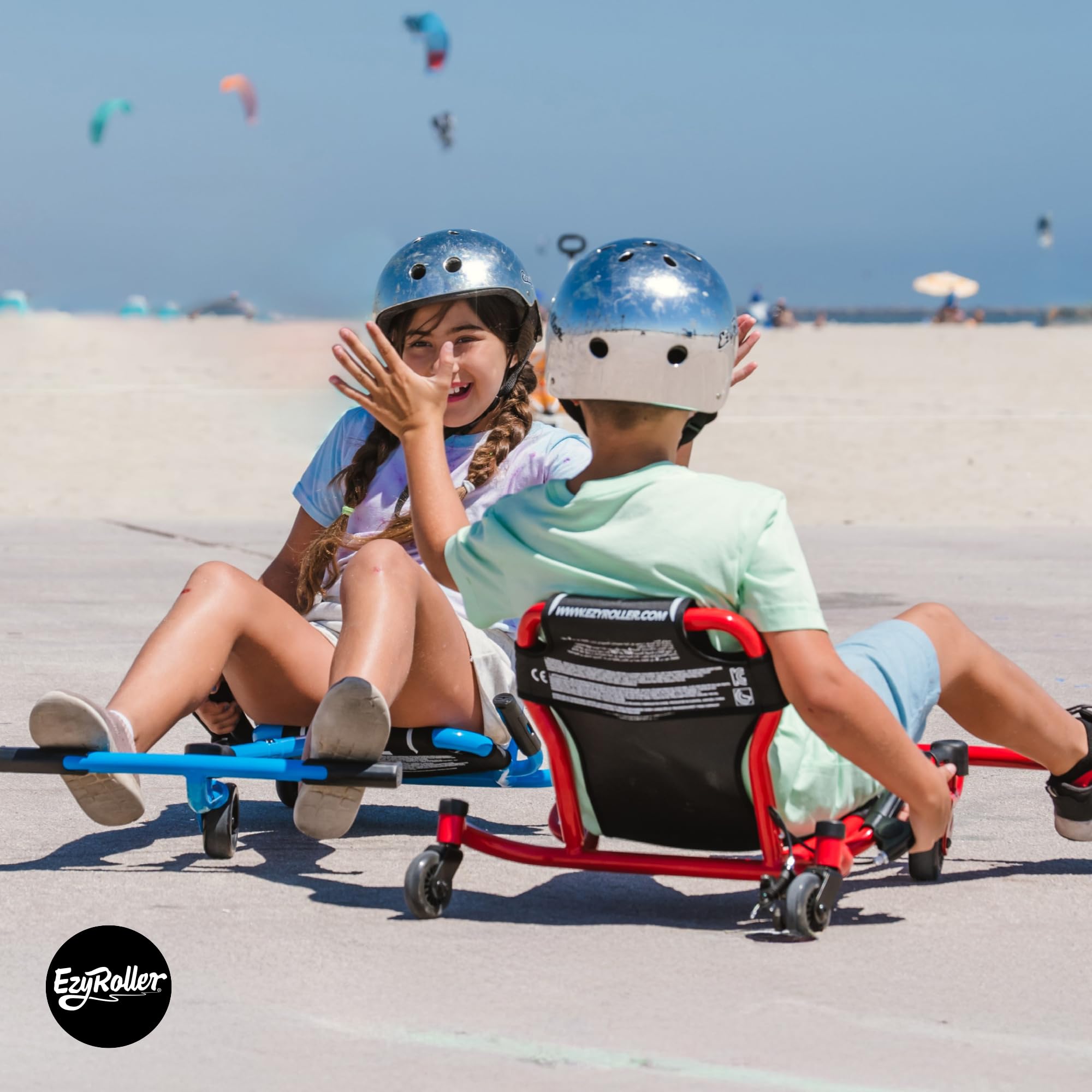 Ezyroller Spinner X Kinderfahrzeug für Kinder ab 4 bis 14 Jahre Dreirad Trike Dreiradscooter dreirädriges Funfahrzeug (blau)
