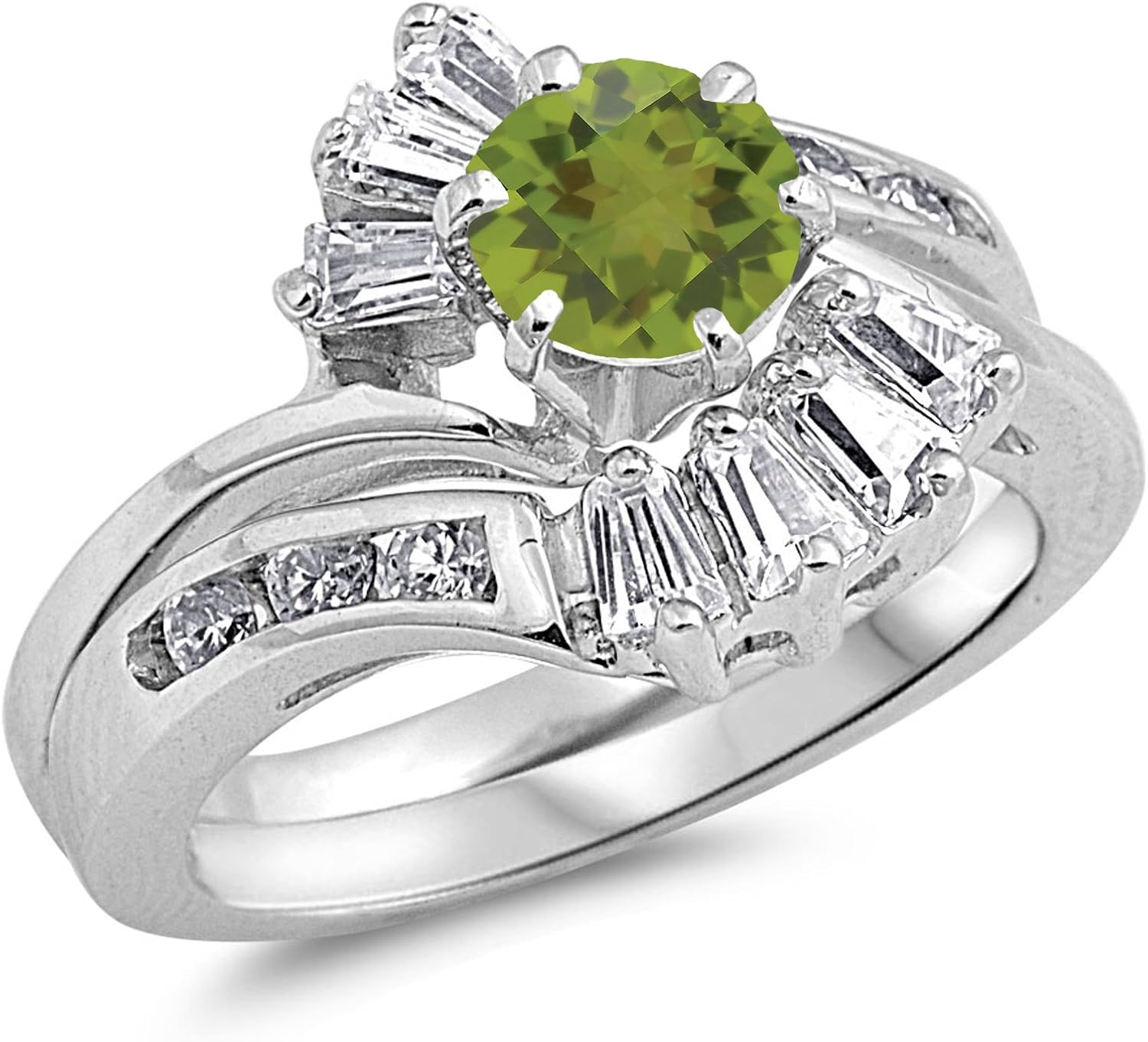 CHOOSE YOUR COLOR Sterling Silver Round Ring