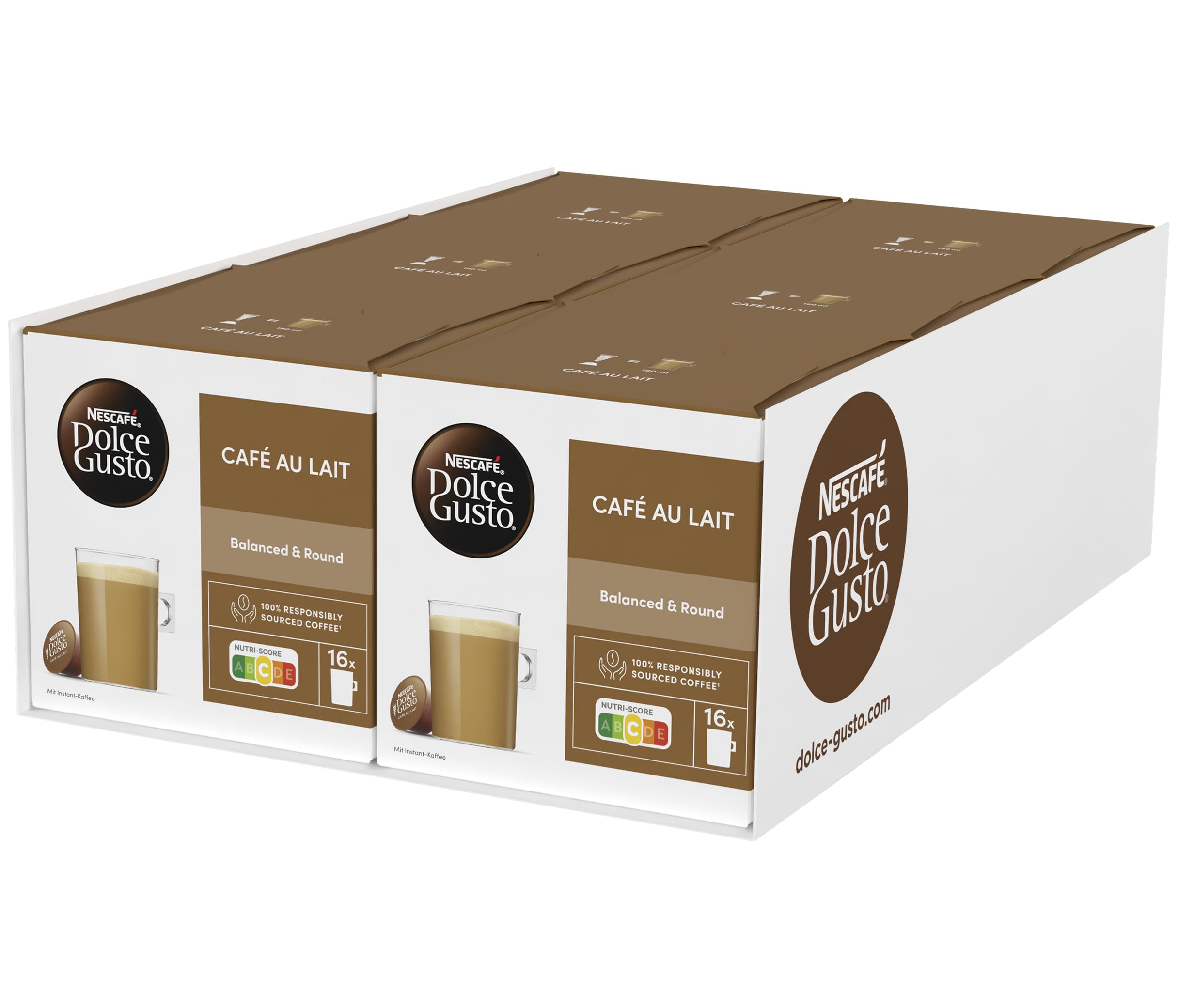 Nescafe DolceＧusto 保証書付 Amazon.com: Nescafe Dolce Gusto Cafe Au : Grocery & Gourmet Food