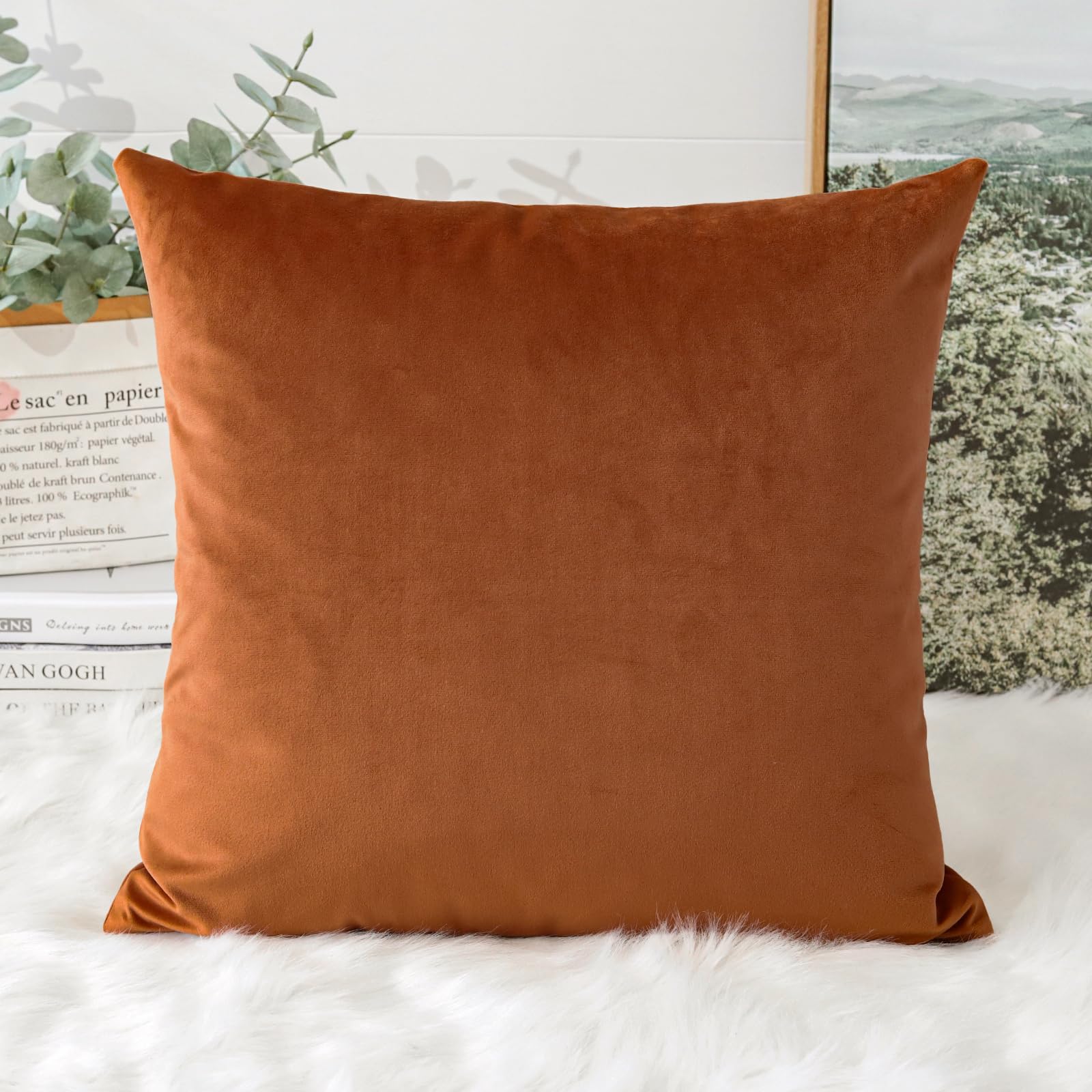 vacsAX Morbida federa per cuscino, design con cerniera nascosta, ideale per divani, sedie e decorazioni per la casa, colore: grigio foglia di tè e bianco floreale