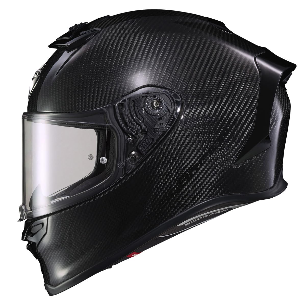 ScorpionEXO R1 Air Full Face Premium TCT-U 3K Carbon Fiber Motorcycle Street Adventure Helmet with Bluetooth Ready Speaker Pockets DOT ECE Approved