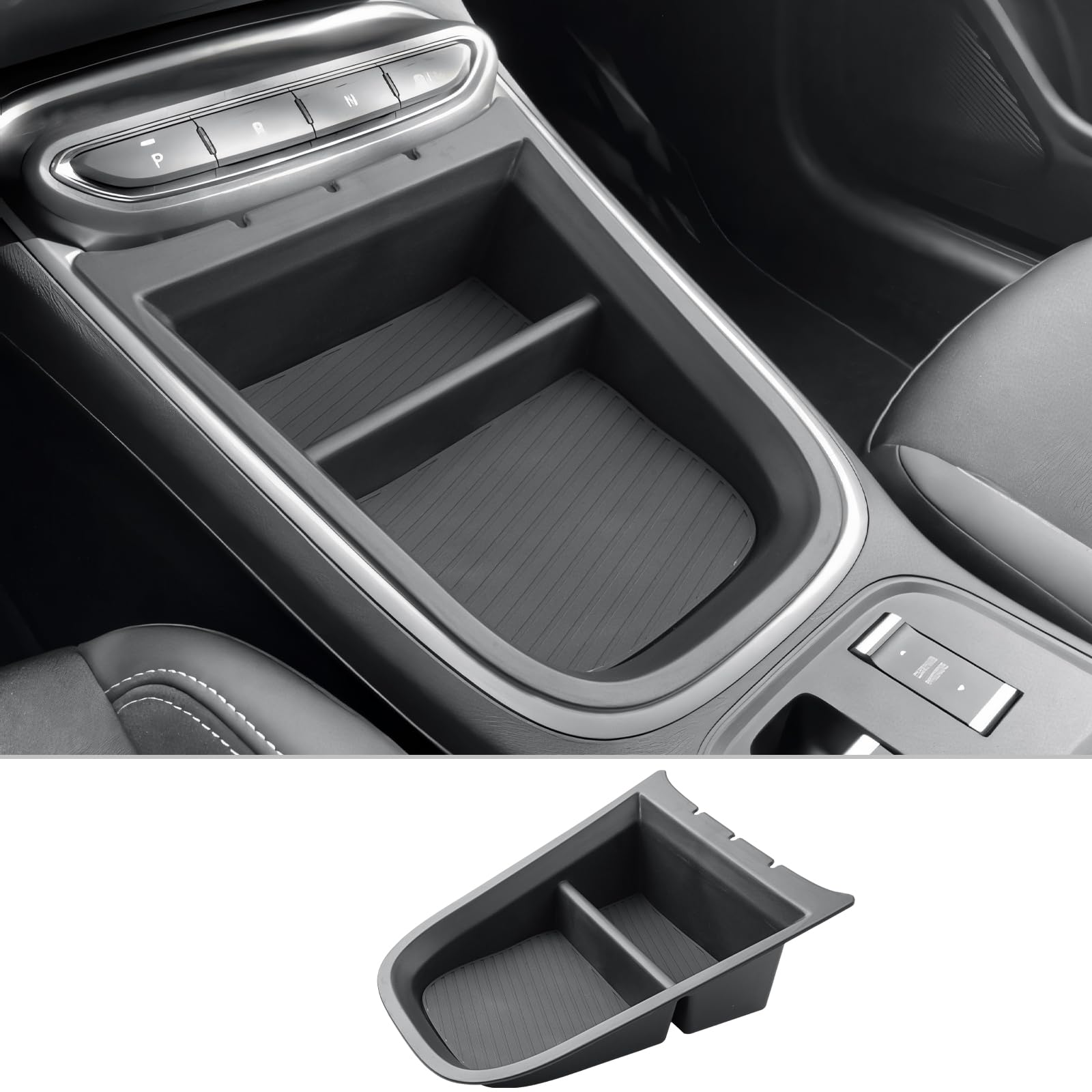 CDEFG Organiseur de console centrale compatible avec Jeep Avenger 2024, 2025, 2023, boîte à gants, boîte à gants, accessoires hybrides Avenger EV
