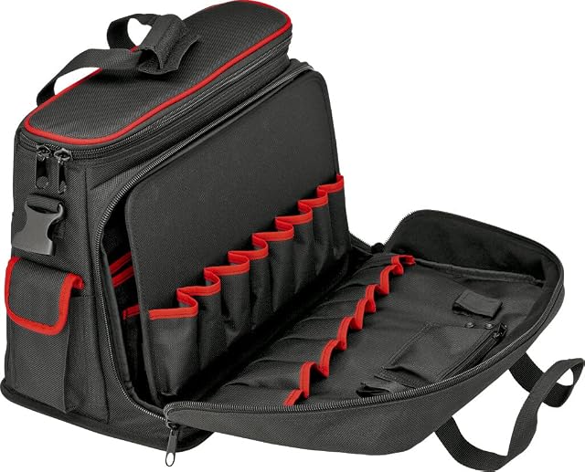 Knipex 00 21 10 Le Torba Narzędziowa, Czarny/Czerwony, 45 x 34 x 20 cm