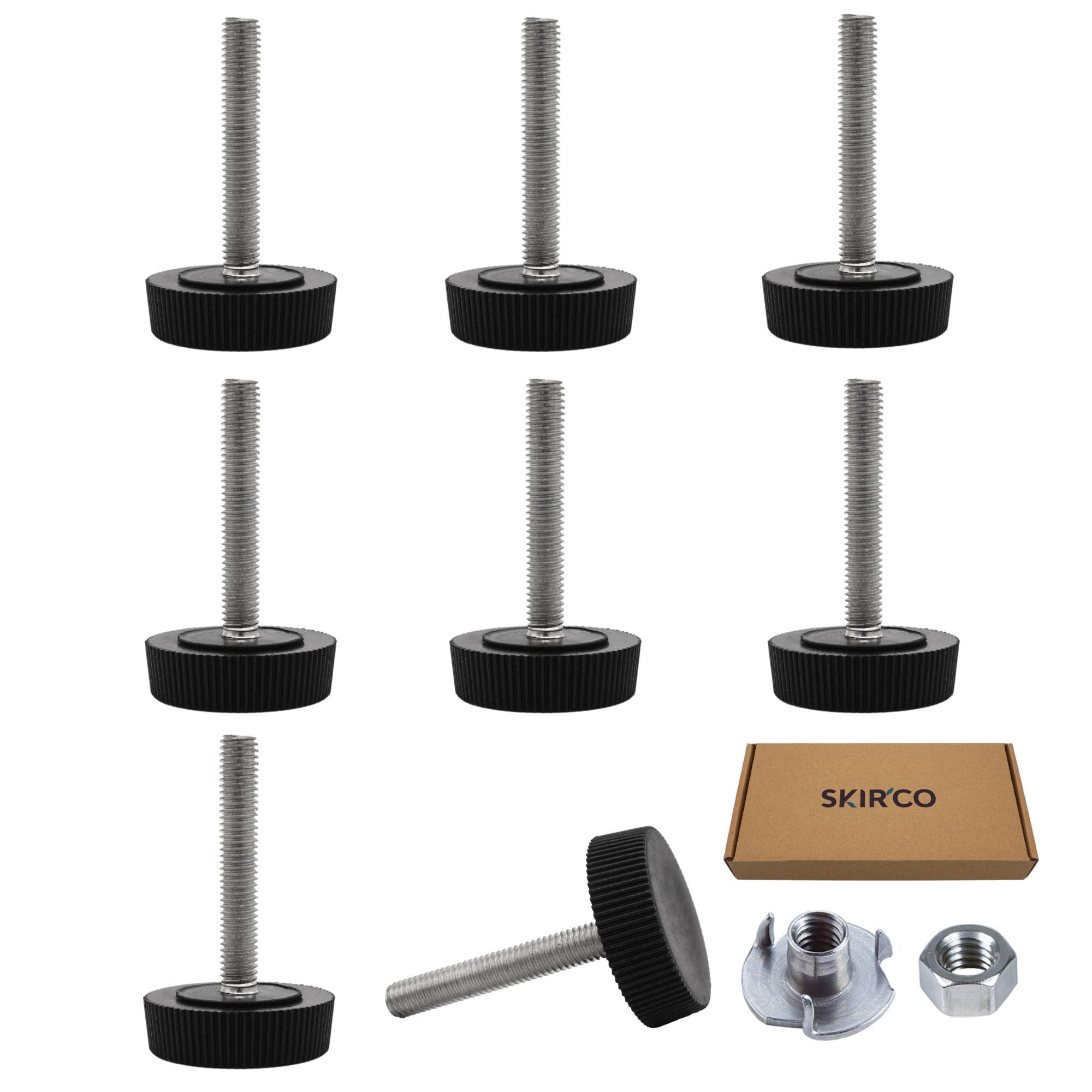 Lot De 16 Pieds Réglables M6 Pour Nivellement De Meubles M6 X 15 Mm