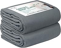Avalon Home Canvas Drop Cloths 9x6 ft Pack of 2 - 8oz Recycled Cotton Painters Tarps for Painting, Floor & Furniture Protection