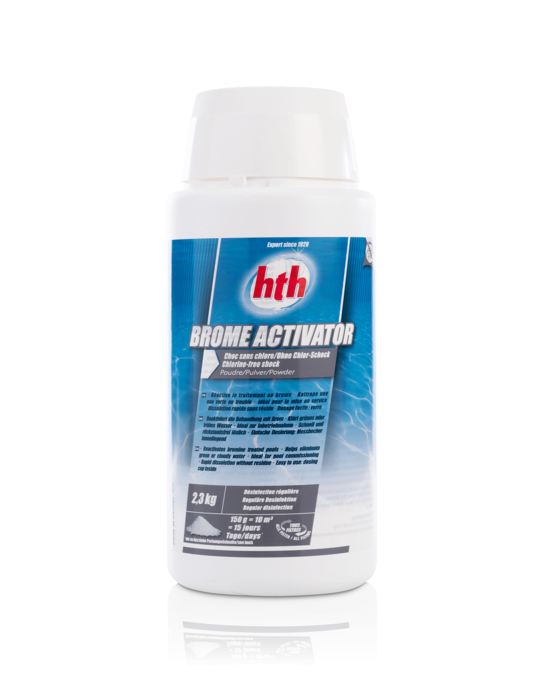 HTH Brome Choc Brome Activator Oxygen Shock 2,3 kg - Désinfection Douce