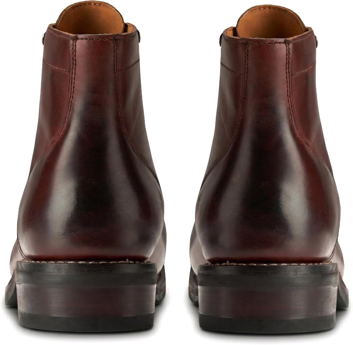 SUREWAY Mens Casual Leather Dress Boots | 6 in Lace Up Ankle Boots - Slip on Chukka Boots Classic Comfort Oxford Fashion Chelsea for Mens Walking Comfort (Office,Casual,Driving,Work,Dress) - Image 6