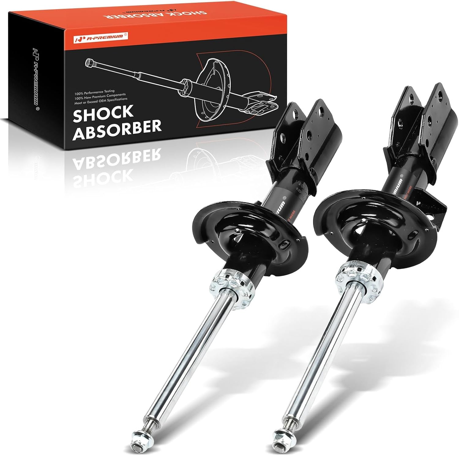 A-Premium Front Pair (2) Strut Assembly Compatible with Chevrolet Equinox 2007-2017, Captiva Sport 2012-2015 & GMC Terrain 2010-2017 & Pontiac Torrent 2007-2009 & Saturn Vue 2008-2010, XL-7 2007-2009