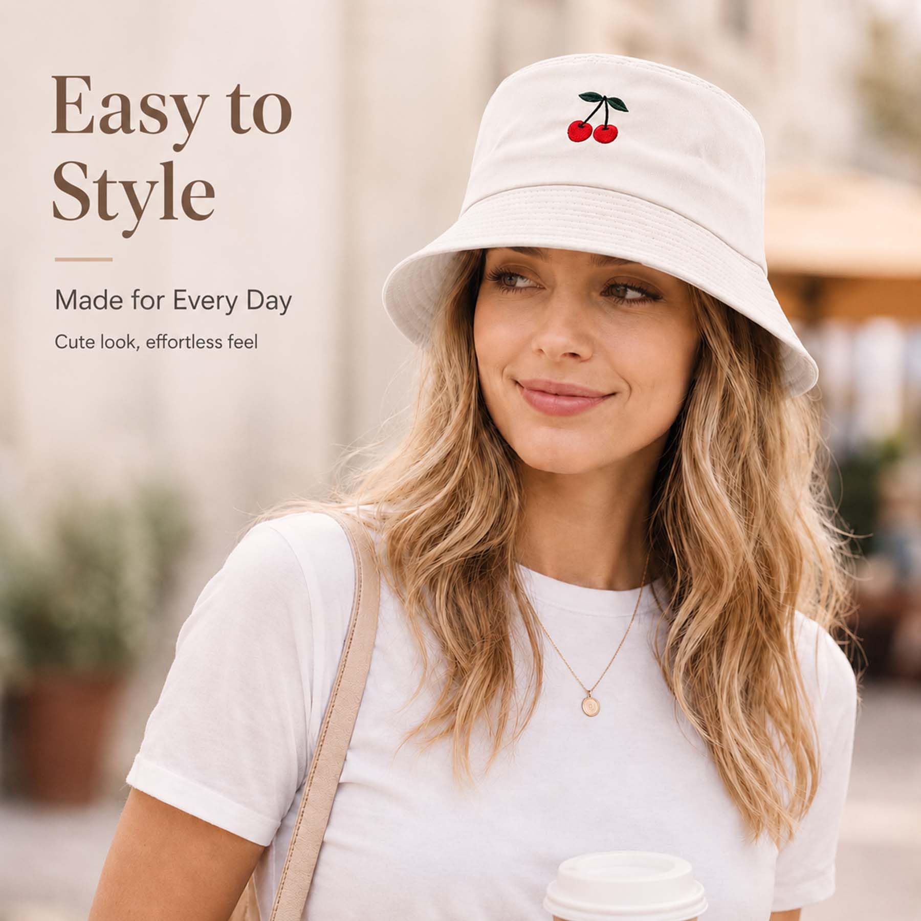 Feng Shui， Sombreros de Pescador para Mujer - Sombrero de Pescador con Bordado de Margaritas Sombrero de Pescador de Verano para Mujer Sombreros de Sol de Cubo de algodón Reversible Sombrero Plegable