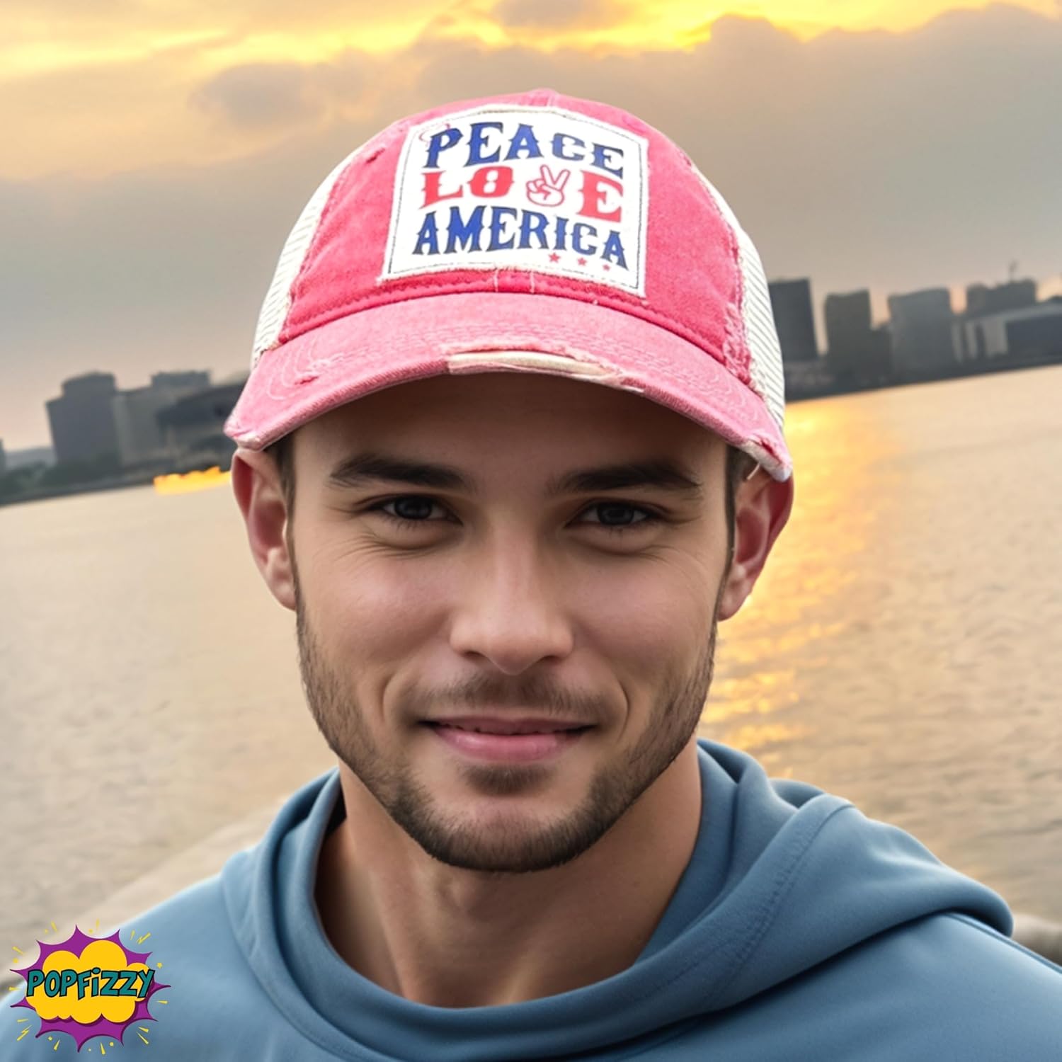 Popfizzy Funny Trucker Hats for Women and Men, Adult Humor Caps, Birthday Gifts for Men and Women, Distressed Baseball Cap