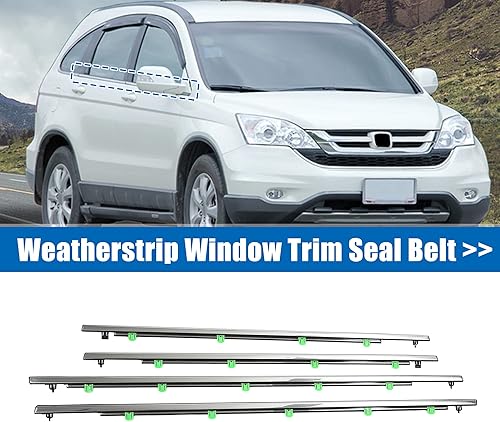 Miniatura 2 de X AUTOHAUX Cinturón de sellado de ventana para Honda CR-V 2007-2011 72450-SWA-A01 72410-SWA-A01 72410-SWA-A01 72950-SWA-A01 72910-SWA-A01 Barrido de