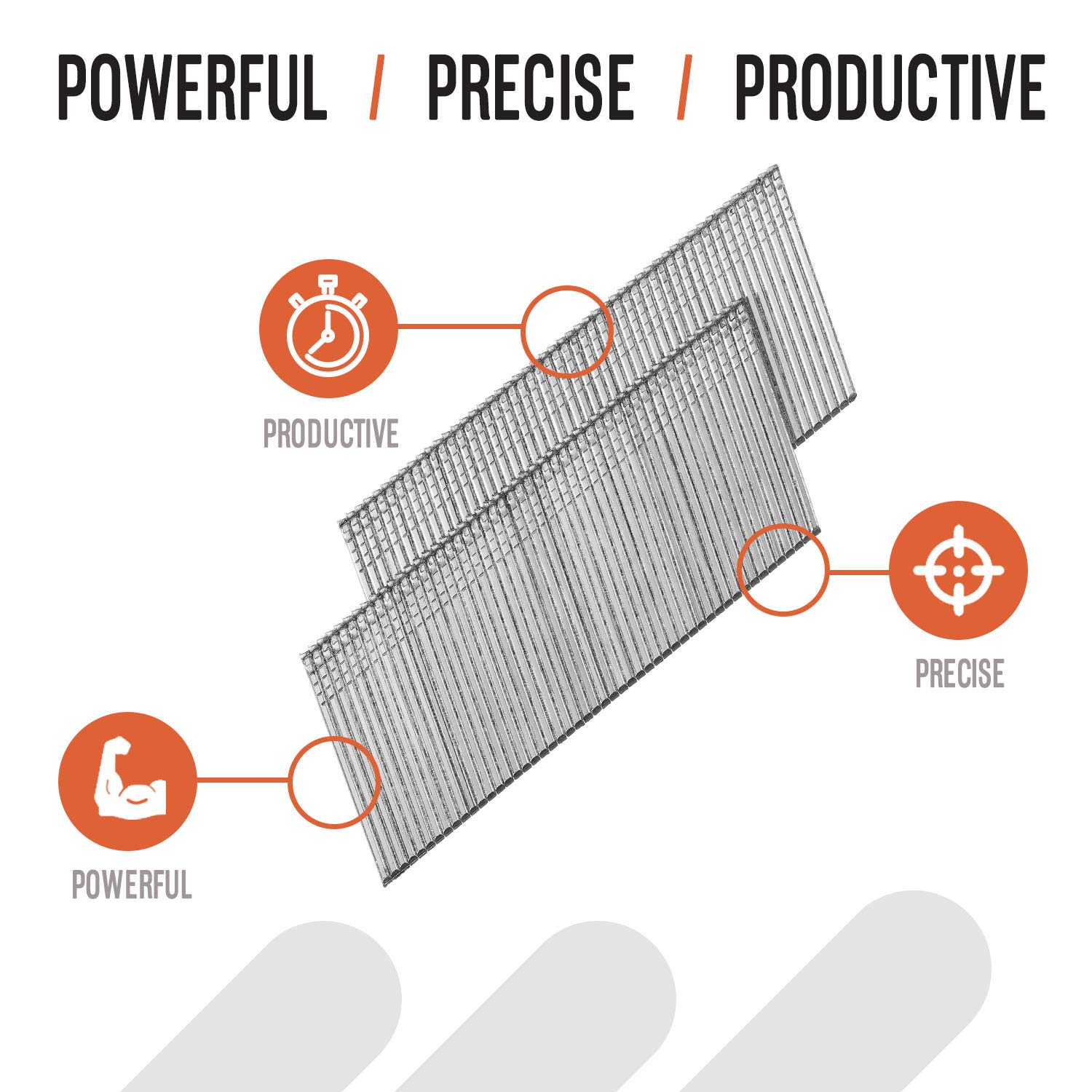 Paslode, Finishing Nail, 650231, 20 Degree Angled Galvanized, 16 Gauge, 2,000 per Box, 1 1/2 inch