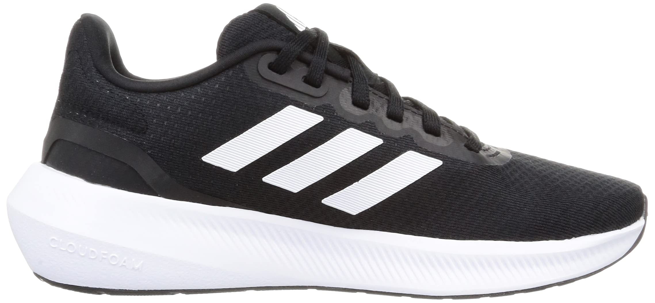 adidas RunFalcon Wide 3 Shoes, Zapatillas para Correr Mujer, Core Black/Cloud White/Core Black, 38 EU