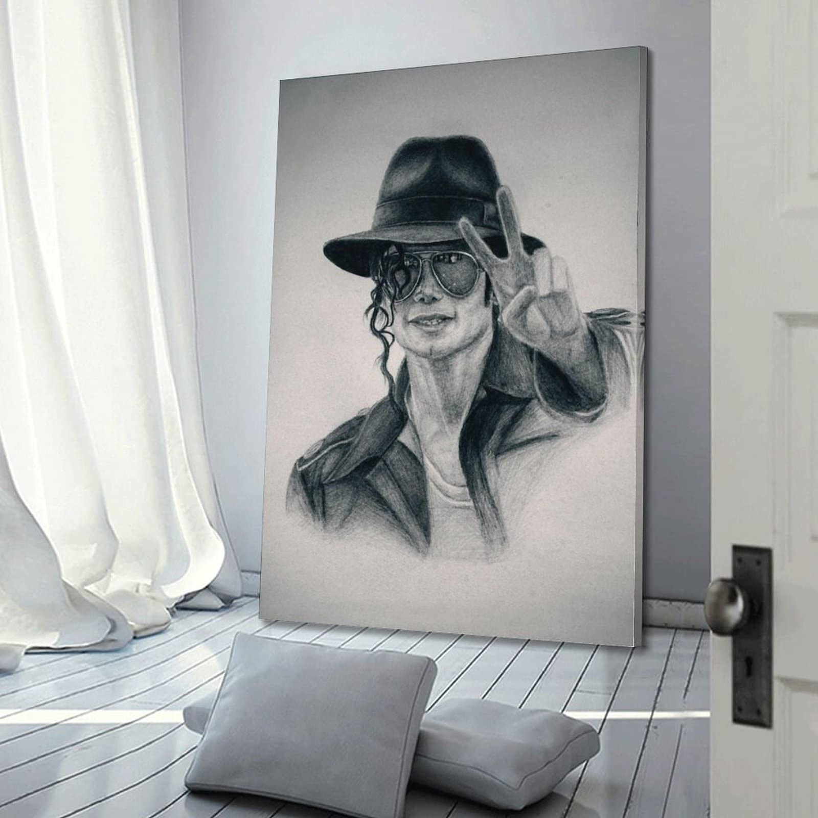 DATOZA Poster Su Tela Michael Jackson Speed Demon - Quadro Decorativo Moderno 40x60 Cm Per Camera Da Letto O Soggiorno - 2