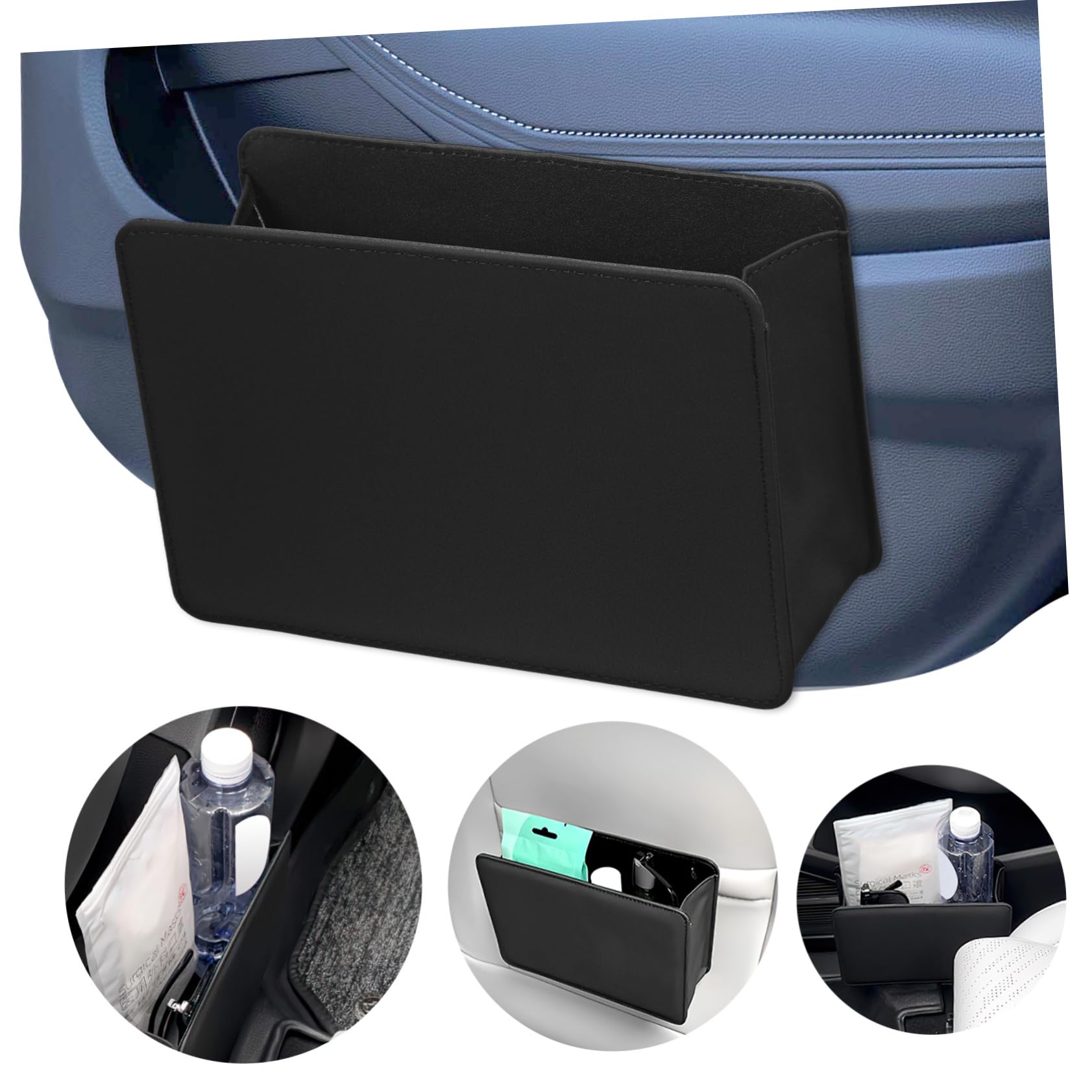 Poubelle de voiture et organisateur de portière compact pour déchets auto