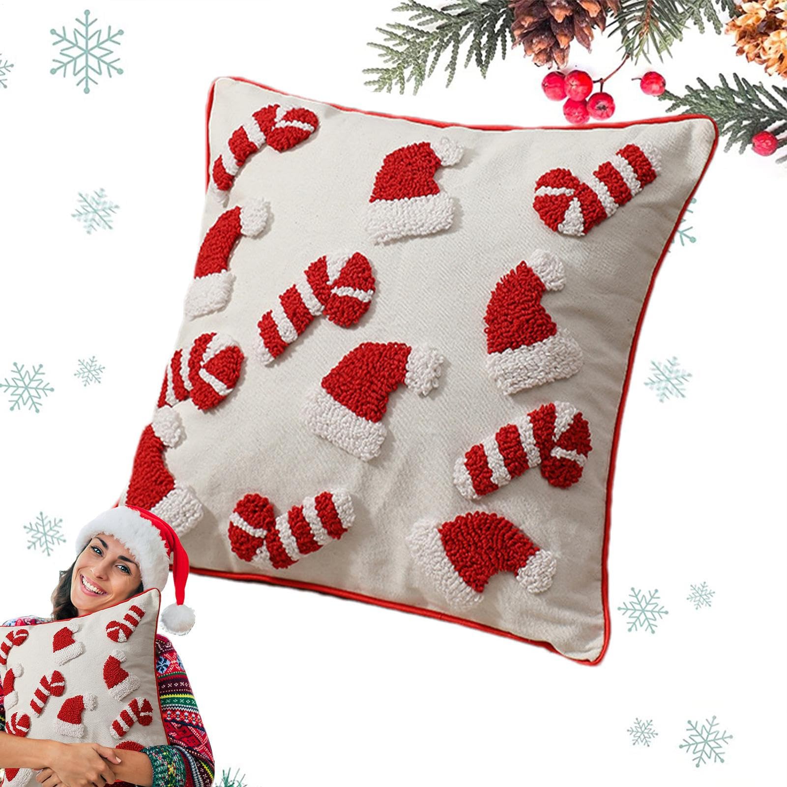 Coussin lombaire festif et housse décorative pour chambre