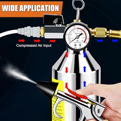 Miniatura 3 de Kit de descarga de CA, sistema de aire acondicionado automotriz, contenedor de limpieza de pistola de descarga para limpieza automática R134A R404A