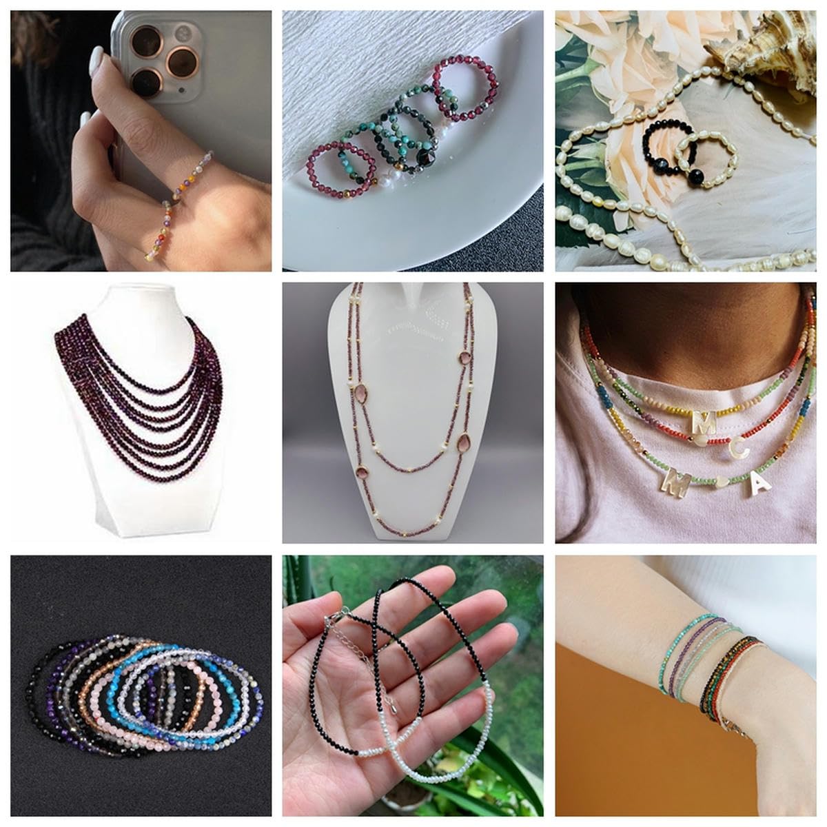 Pietre Preziose Naturali Sfaccettate Rotonde, Perline Sfuse Da 4 - Foto 5